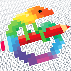 Pixel Art - color by number 