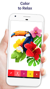 Pixel Art - color by number  screenshot #1