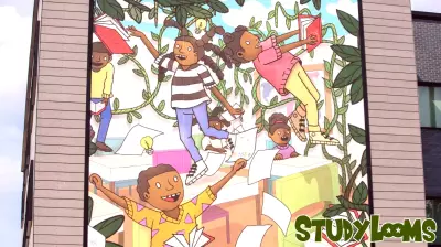 Mural by Delisha McKinney Honors Education Near Rival High School